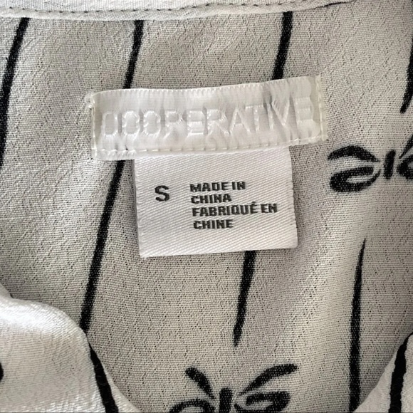 EUC Cooperative Urban Outfitters Bow Tie Button Up Dress Black White (Women’s S) - Picture 7 of 16